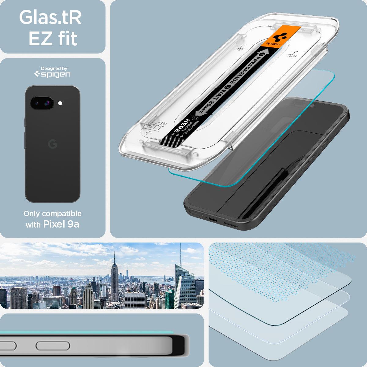 Screen Protector for Google Pixel 9a Glas.tR EZ Fit (2P)