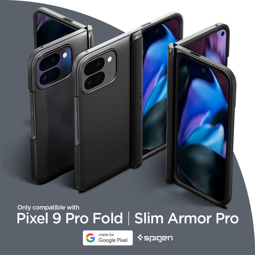 Google Pixel 9 Pro Case Fold Slim Armor Pro Black