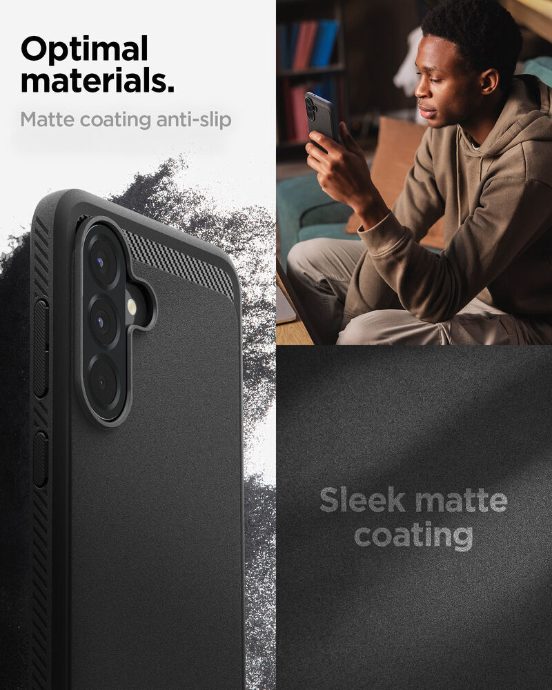 Galaxy A56 Case 5G Rugged Armor Matte Black
