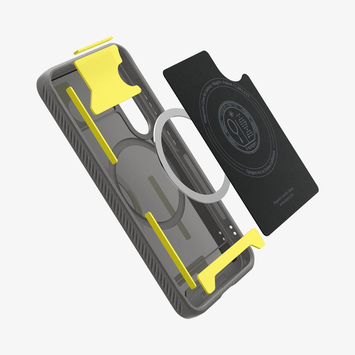 Galaxy S25+Case Rugged Armor MagFit Marble Gray