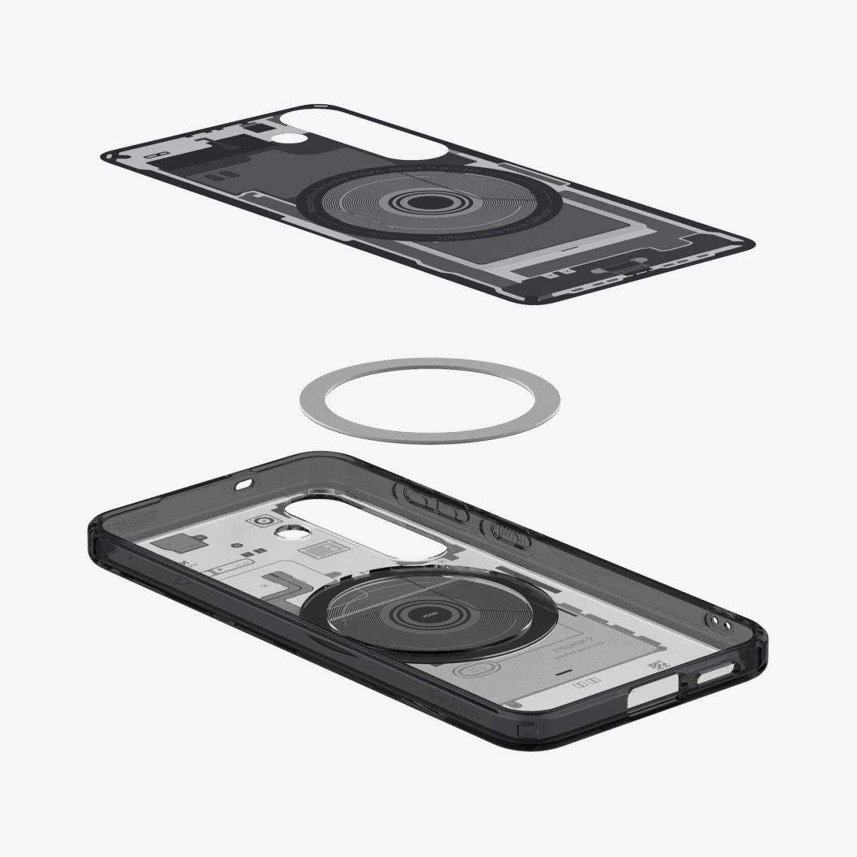 Galaxy S25+Case Ultra Hybrid MagFit Zero One Black