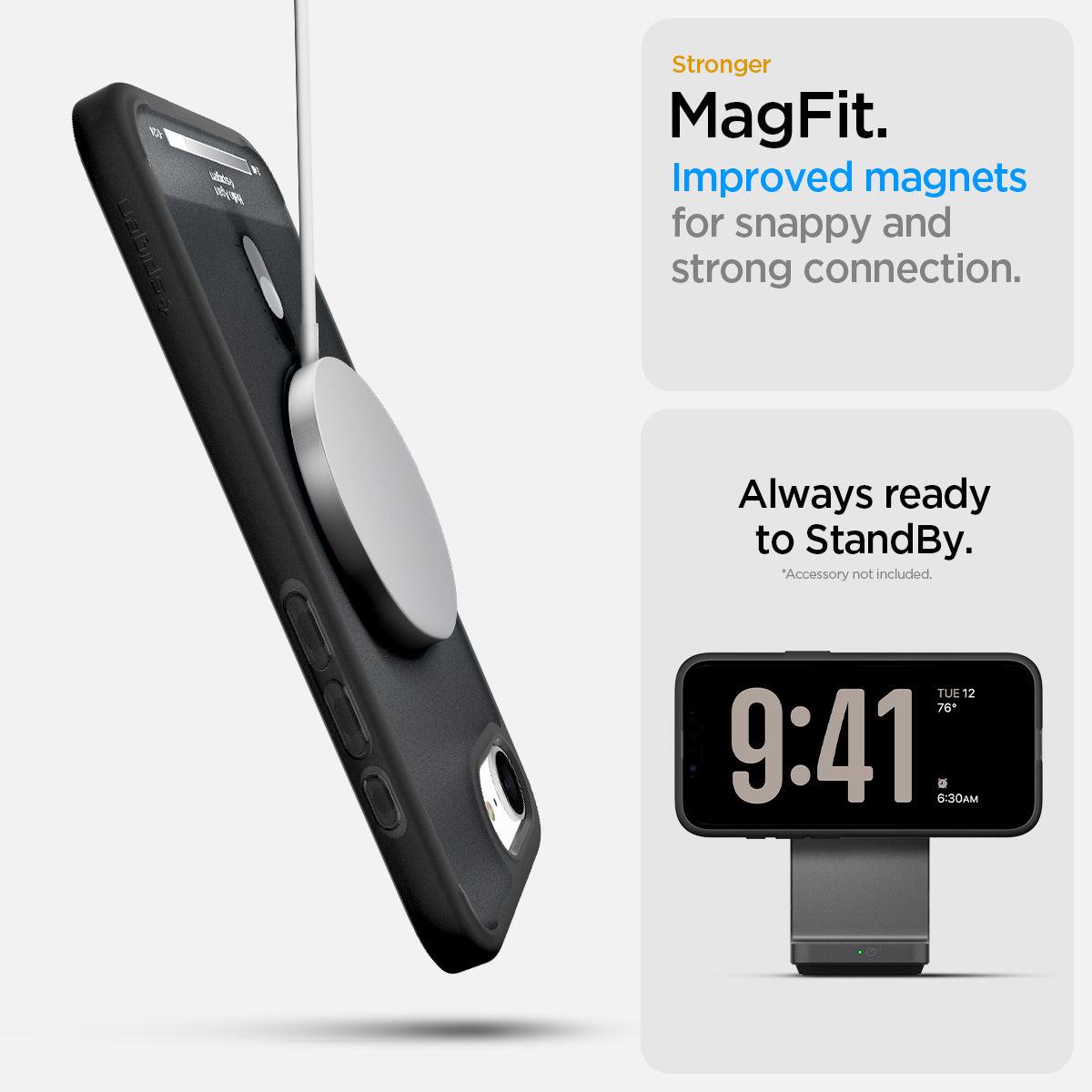 Spigen iPhone 16e Ultra Hybrid Case MagFit Classic Black