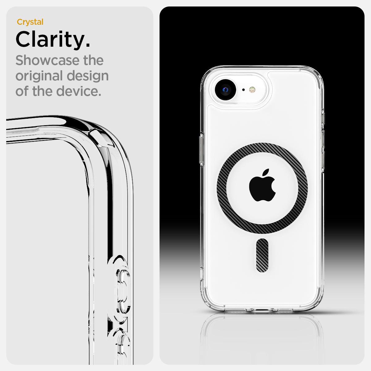 iPhone 16e Ultra Hybrid Case MagFit Clear Carbon Fiber