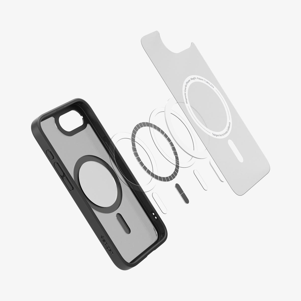 iPhone 16e Ultra Hybrid Case MagFit Frost Black