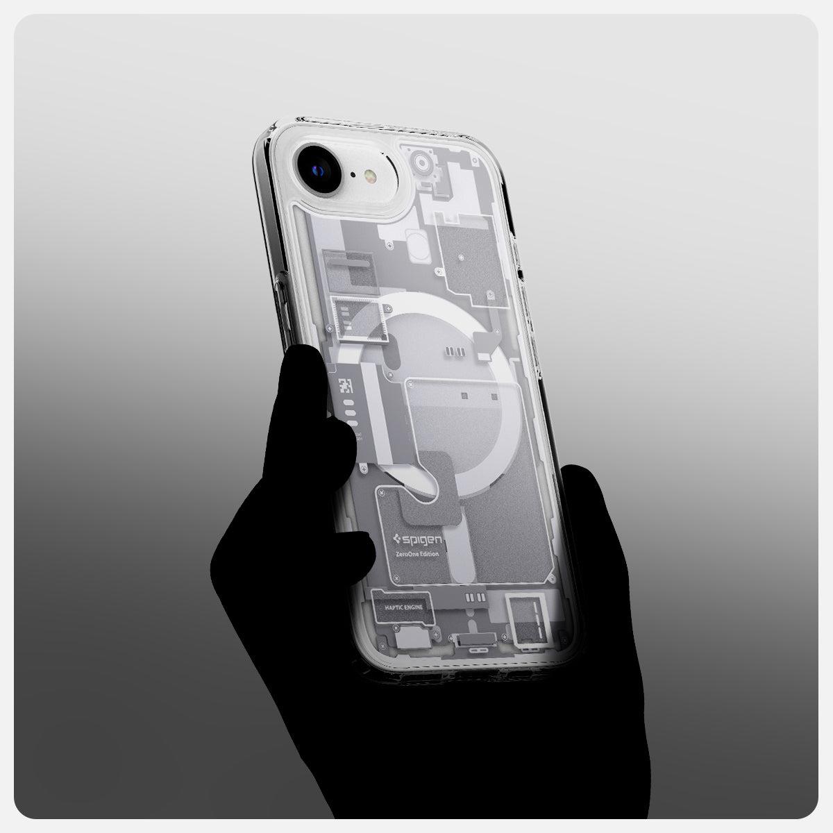 iPhone 16e Ultra Hybrid Case MagFit Zero One White