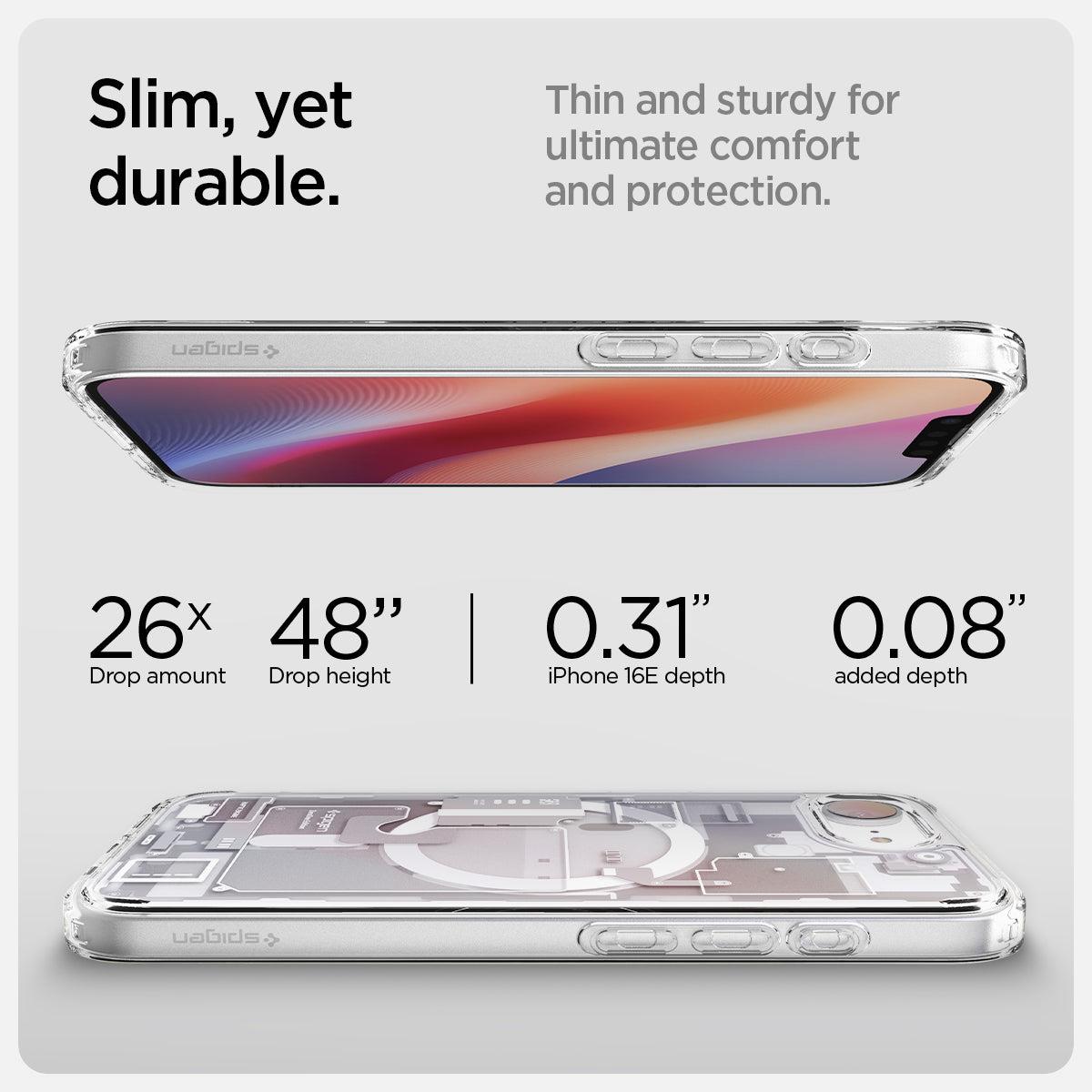 iPhone 16e Ultra Hybrid Case MagFit Zero One White