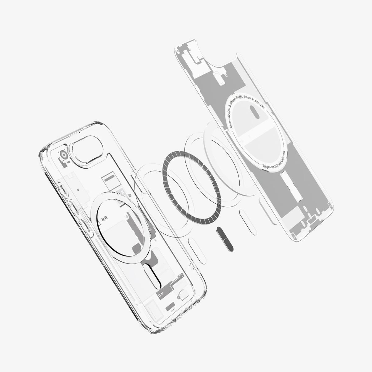iPhone 16e Ultra Hybrid Case MagFit Zero One White