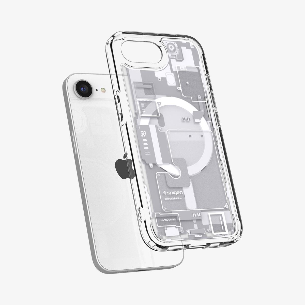 iPhone 16e Ultra Hybrid Case MagFit Zero One White