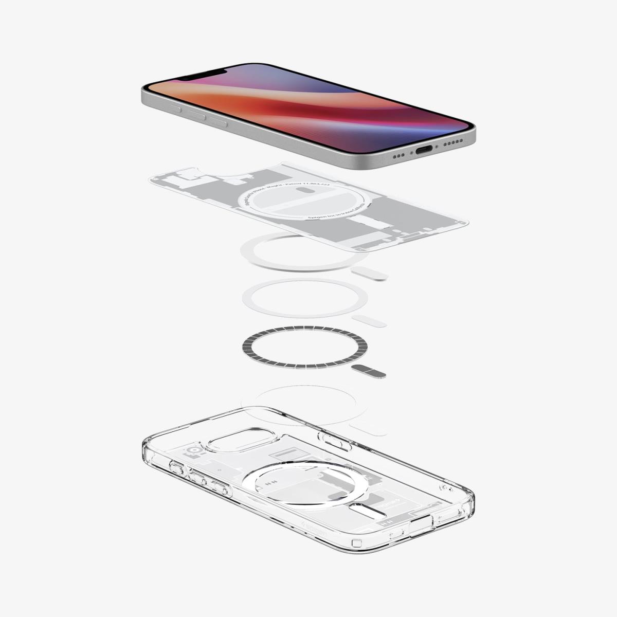 iPhone 16e Ultra Hybrid Case MagFit Zero One White