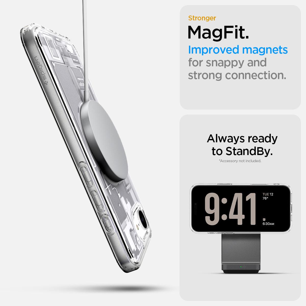 iPhone 16e Ultra Hybrid Case MagFit Zero One White