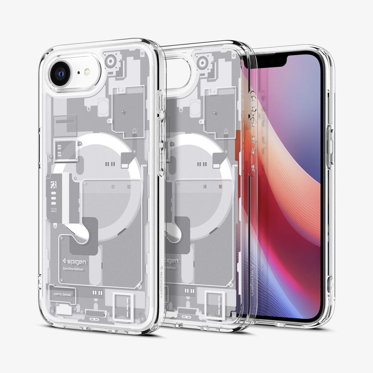 iPhone 16e Ultra Hybrid Case MagFit Zero One White