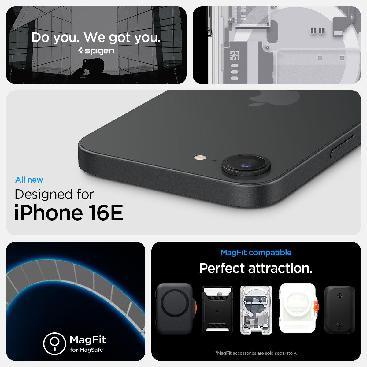 iPhone 16e Ultra Hybrid Case MagFit Zero One White