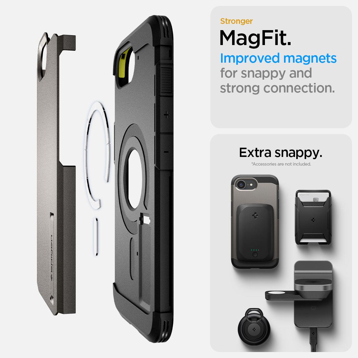 iPhone 16e Tough Armor MagFit Case Gunmetal