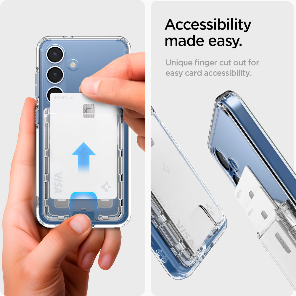 Galaxy S25 Series Ultra Hybrid Wallet with MagFit Crystal Clear