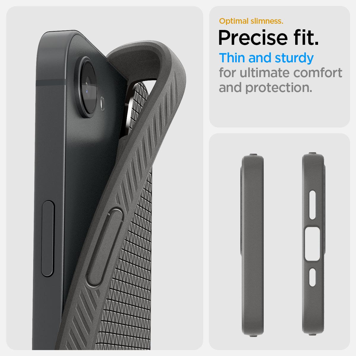 iPhone 16e Case Liquid Air Marble Gray