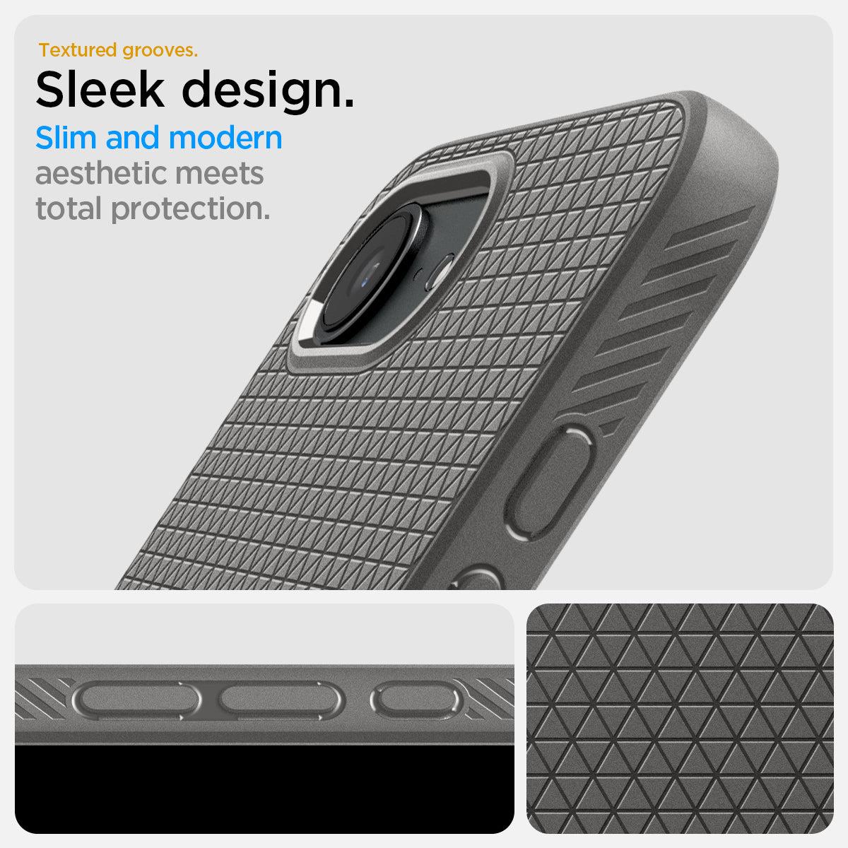 iPhone 16e Case Liquid Air Marble Gray