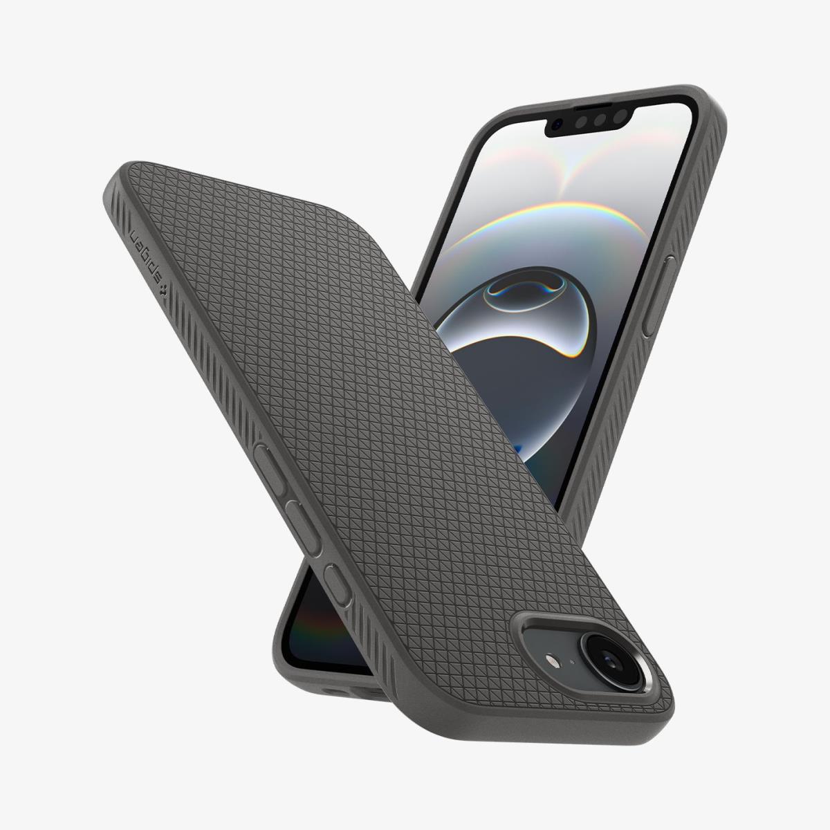 iPhone 16e Case Liquid Air Marble Gray