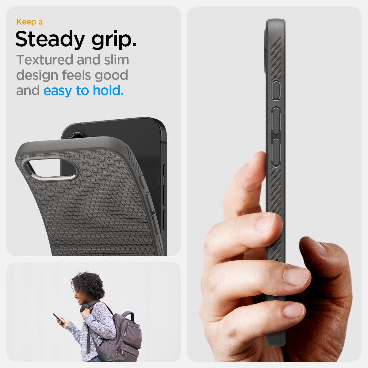 iPhone 16e Case Liquid Air Marble Gray