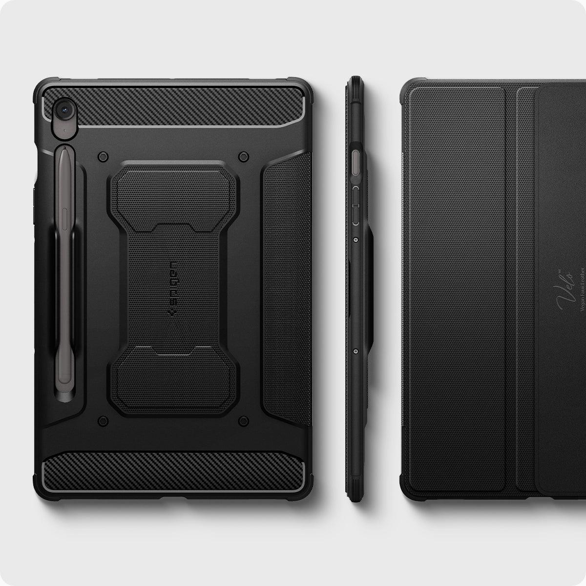 Galaxy Tab S10 FE Case - Rugged Armor Pro - Matte Black