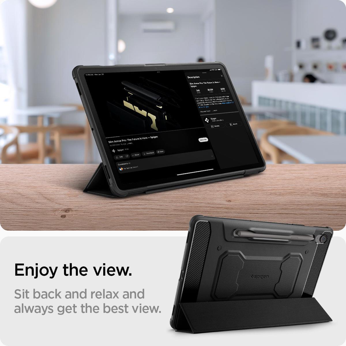 Galaxy Tab S10 FE Case - Rugged Armor Pro - Matte Black