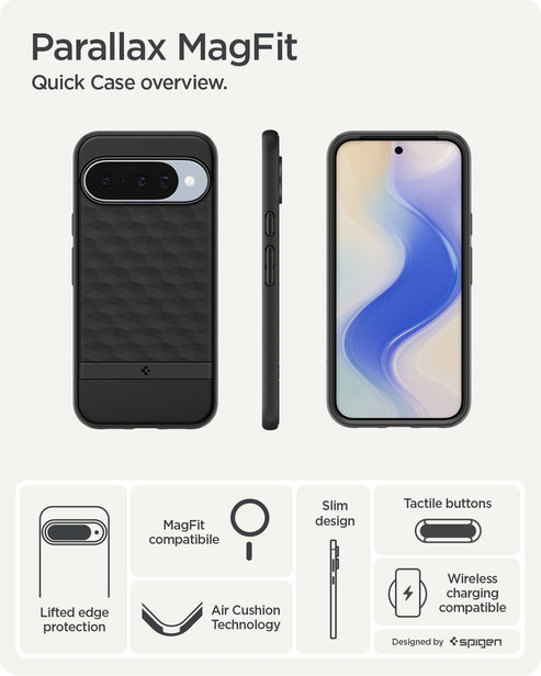 Google Pixel 10 Pro/10 Case Parallax MagFit Matte Black