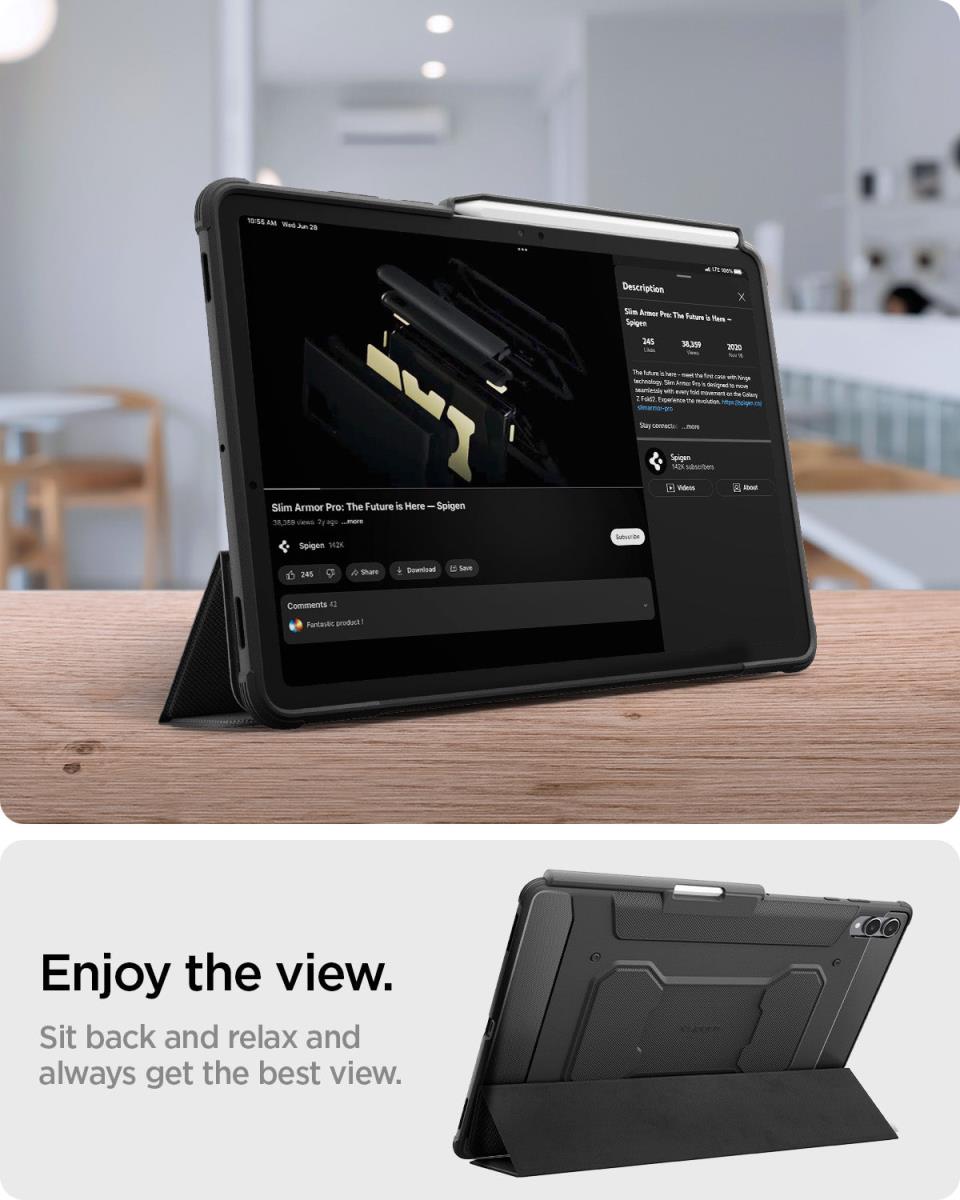 Galaxy Tab S11 Case (2025) Rugged Armor Pro Black