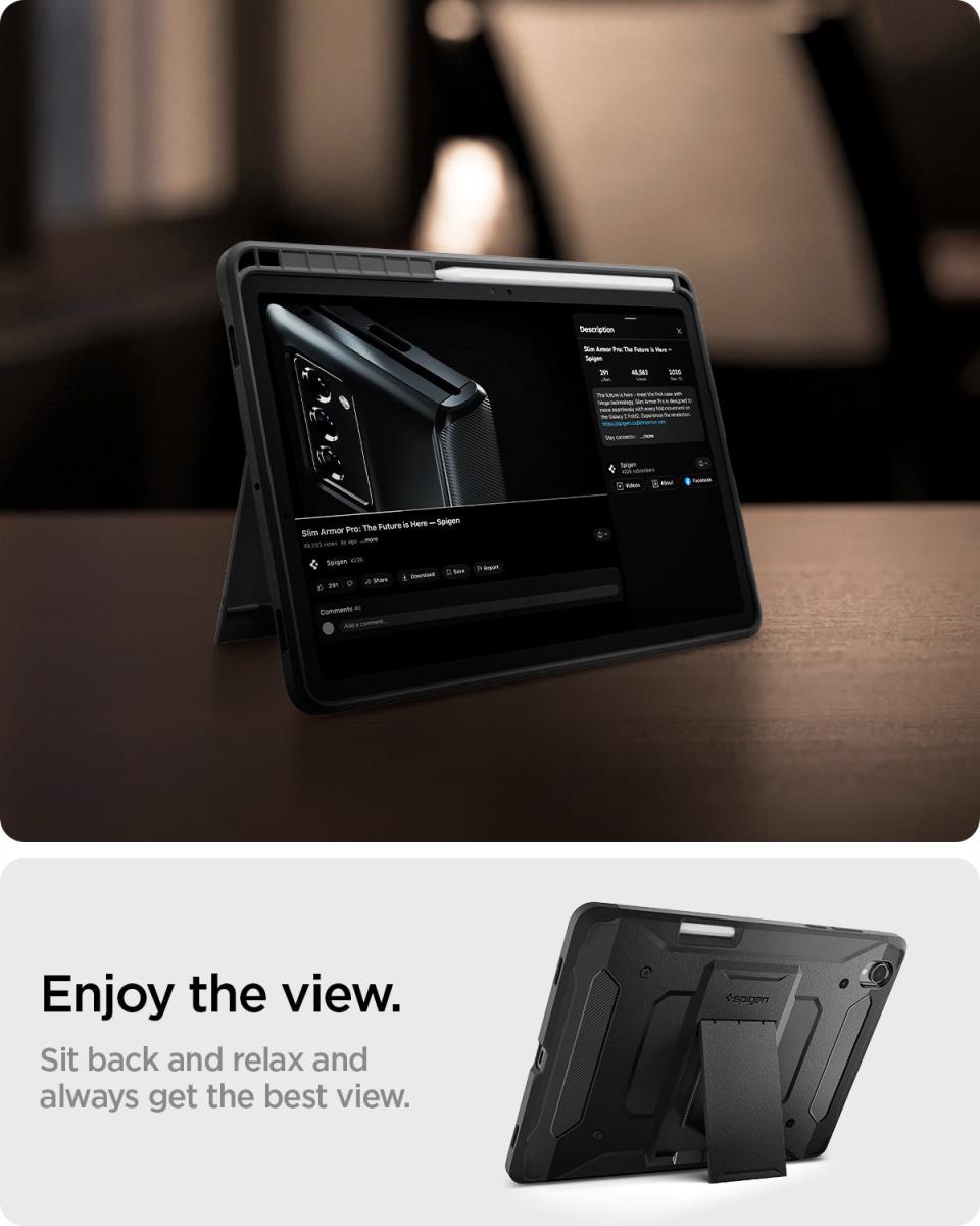 Galaxy Tab S11 Case (2025) Tough Armor Pro Black