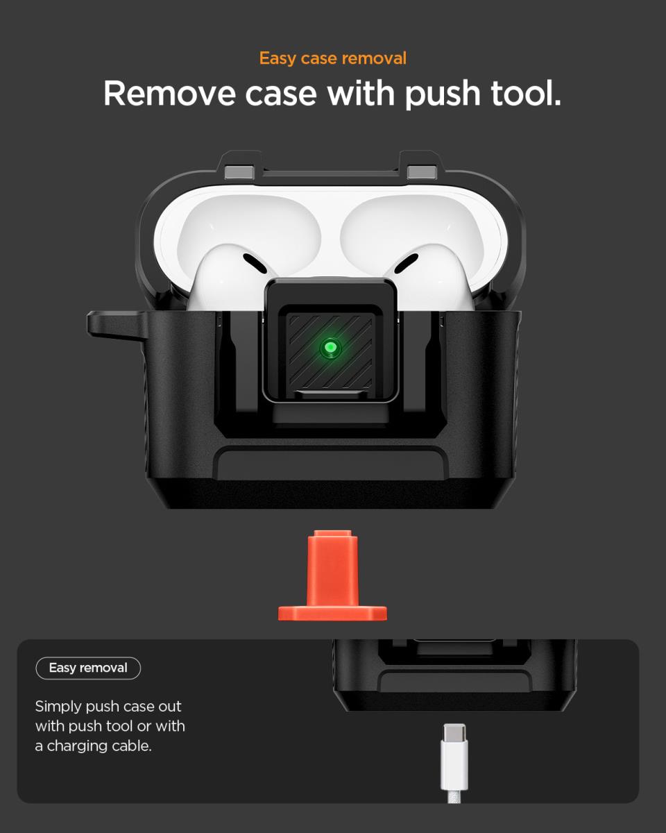 AirPods Pro (3nd Gen) Case Lock Fit Matte Black