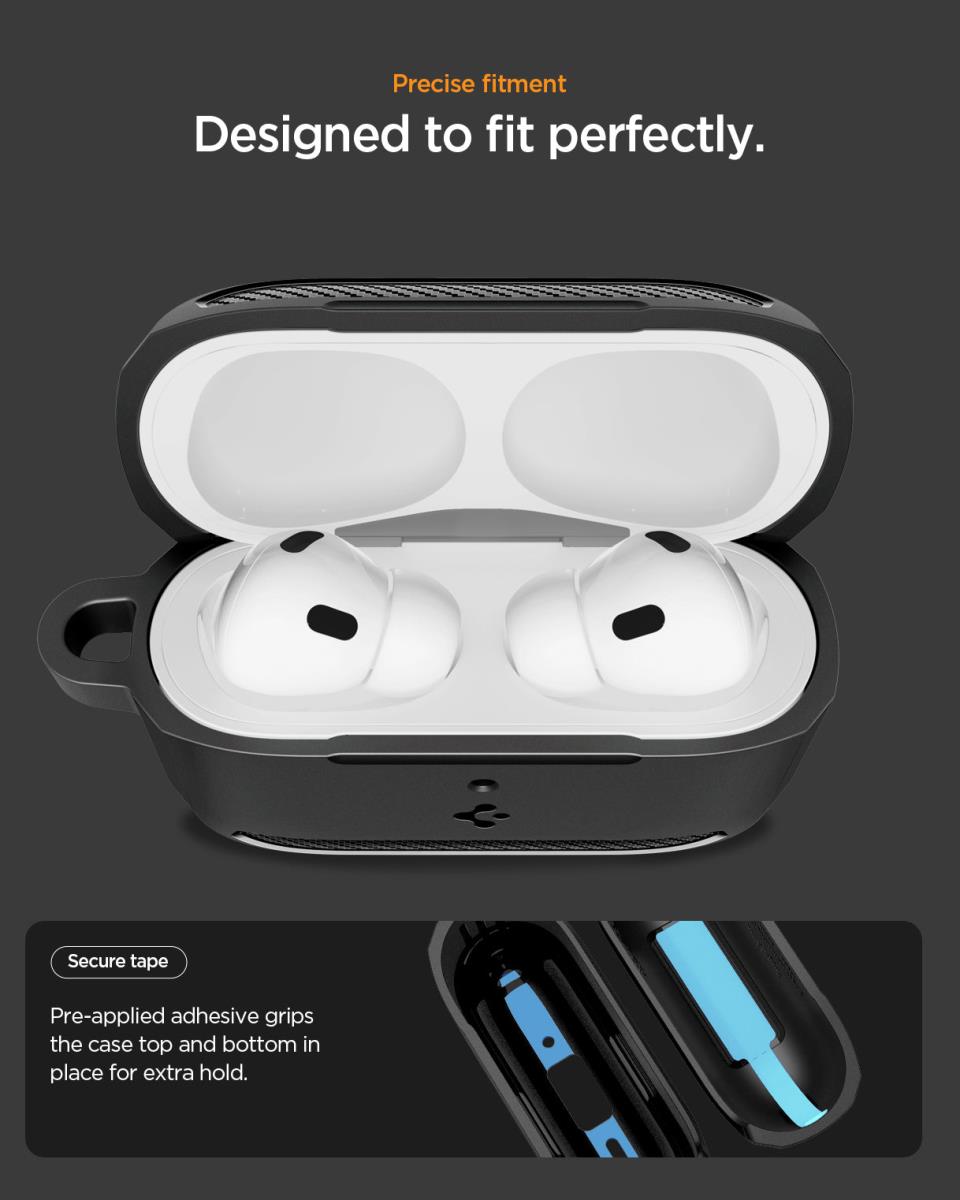 AirPods Pro (3nd Gen) Case Rugged Armor Matte Black