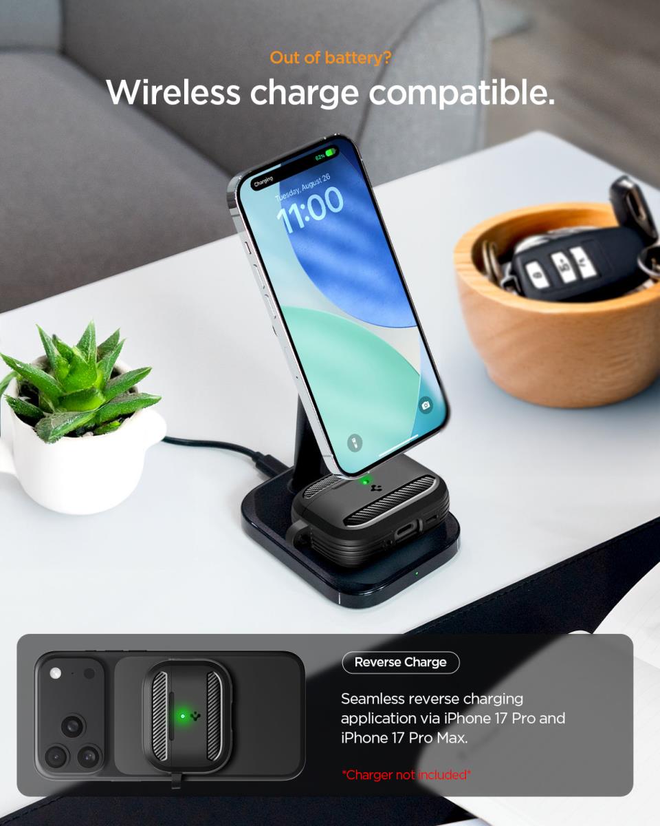 AirPods Pro (3nd Gen) Case Rugged Armor Matte Black