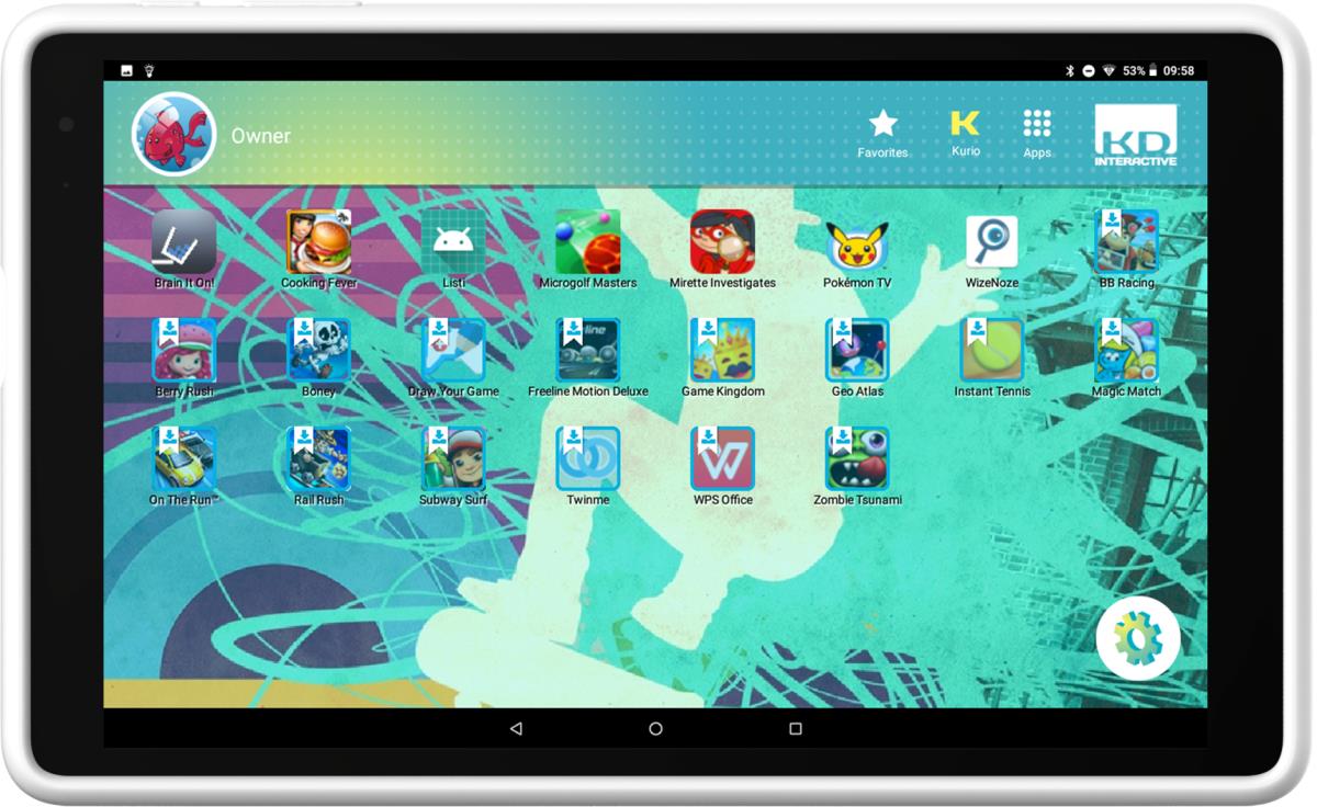 Kurio Tab Xl - 10in - 1GB Ram - 8GB SSD - Android 4.2.2 - Black