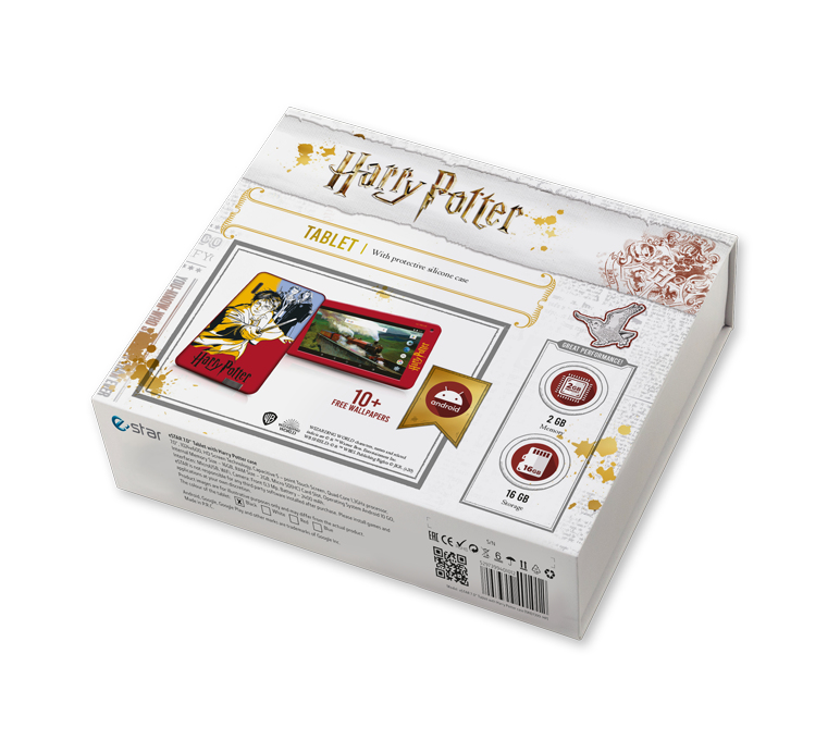 Hero Tablet Harry Potter - 7in - Quad Core - 16GB - 2GB - 0.3mpixel 2400mah - Android 10 Go