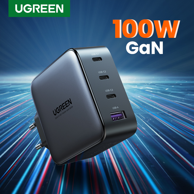 70774 USB-A + 3xUSB-C 100W GaN Tech Snel Oplader