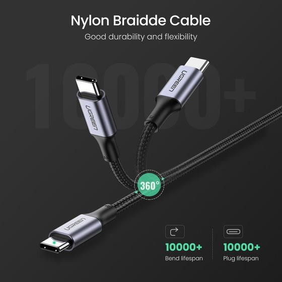 Cable - USB-c - USB-c 5a -  2m - Black