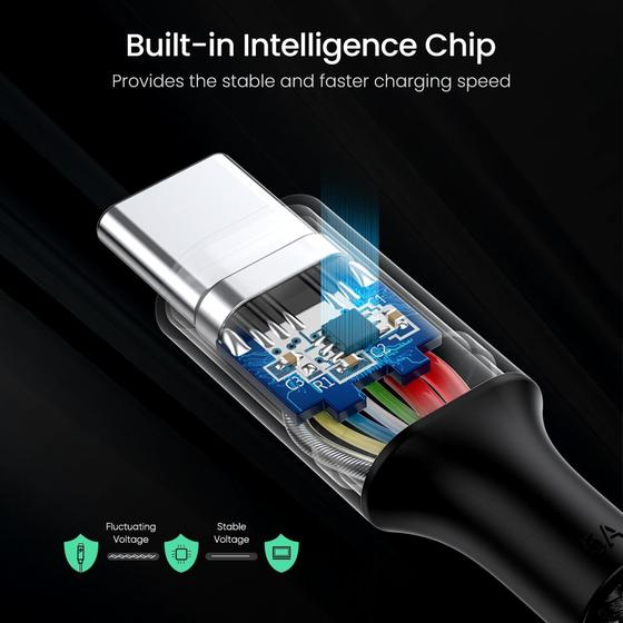 Cable - USB-c - USB-c 5a -  2m - Black