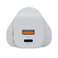 Wall Charger Ultra Essential Xec035cg Gan 35w + USB-c Cable White