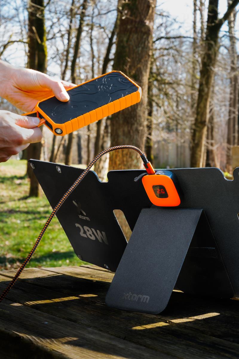 Foldable Solar Panel 28w Black