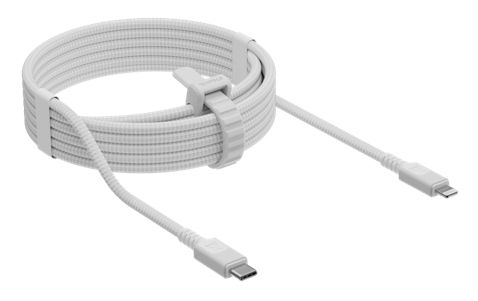 Travel Cable - USB-c - Lightning - 3m - White