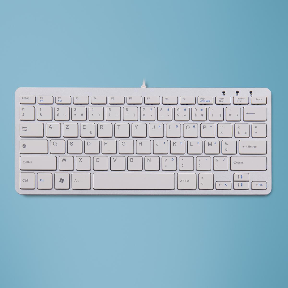 Compact Keyboard - White - Azerty French