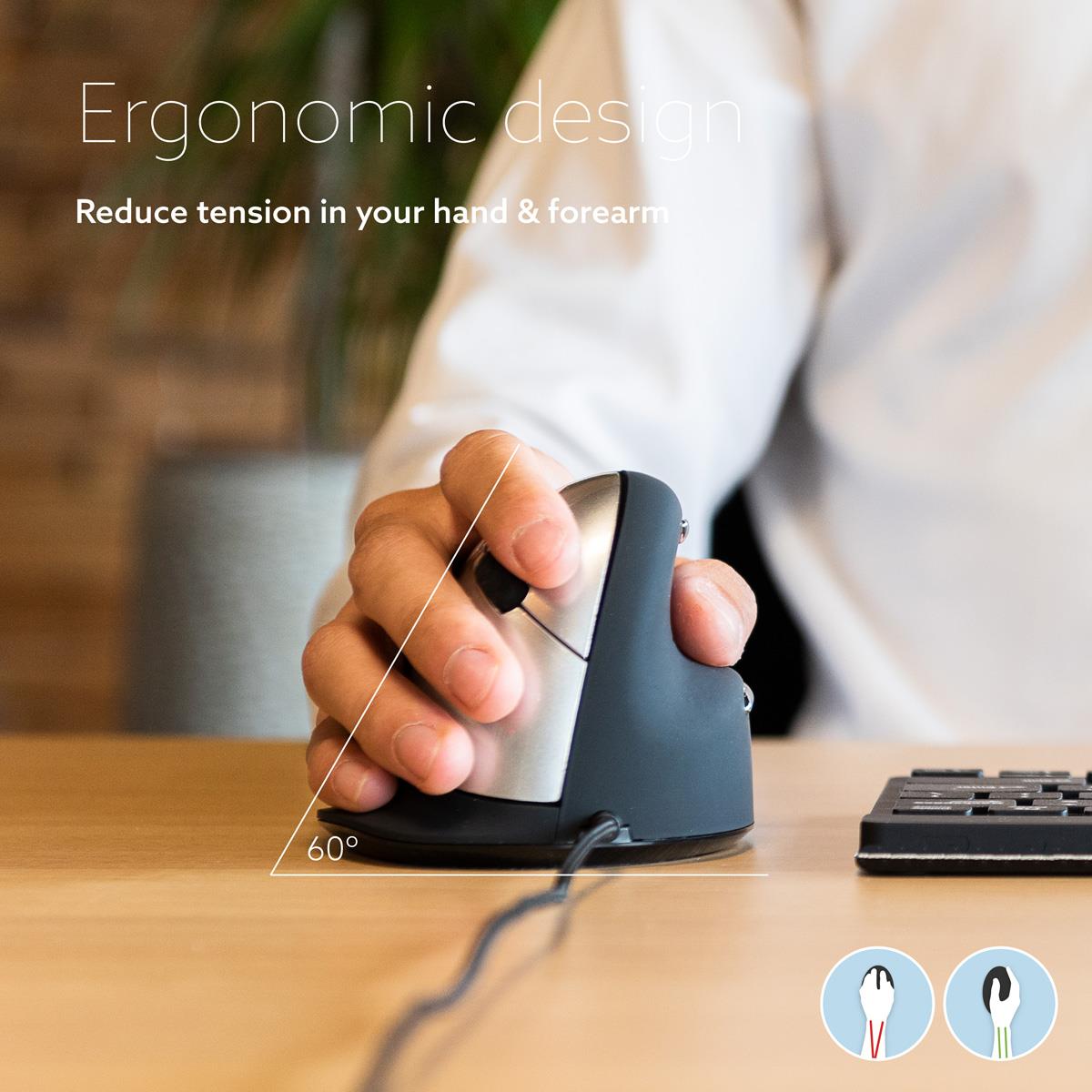 He Ergonomic Mouse L Right Wired