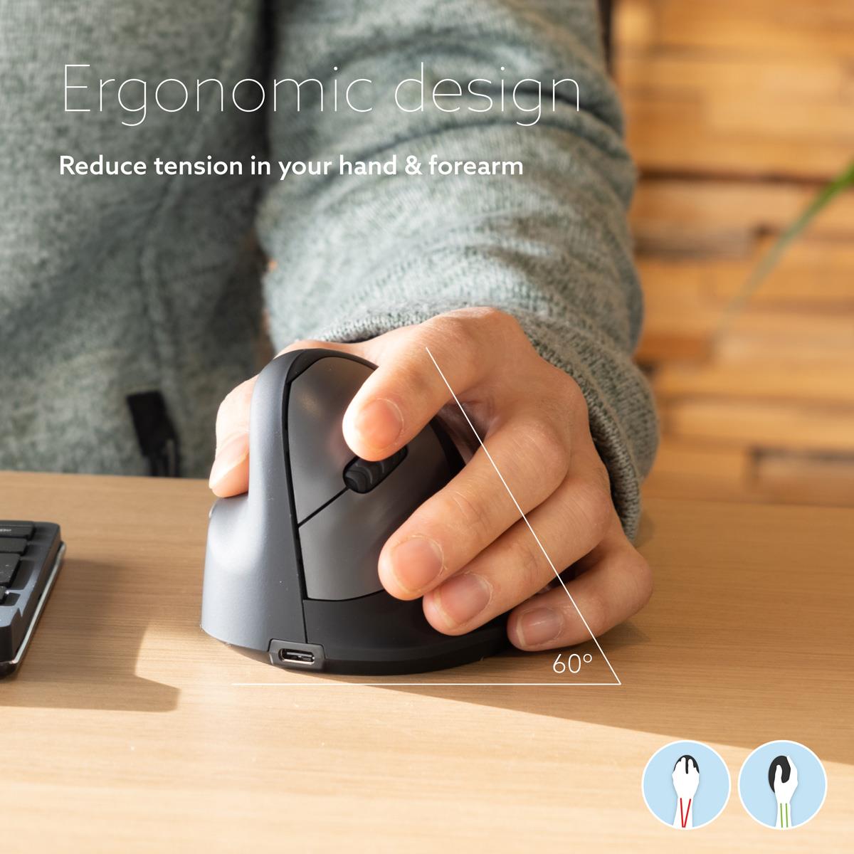He Ergonomic Mouse M Left Wireless