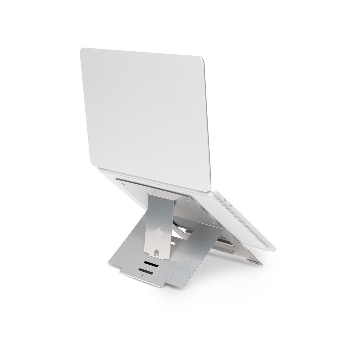 Riser Laptop Stand Flexible/ Adjustable Silver
