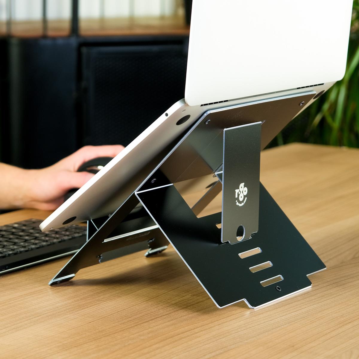 Riser Laptop Stand Flexible/ Adjustable Black