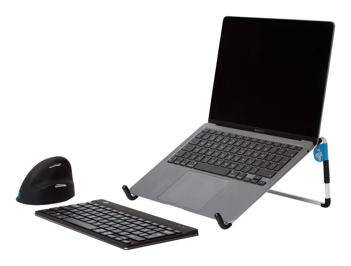 Steel Travel Laptop Stand White