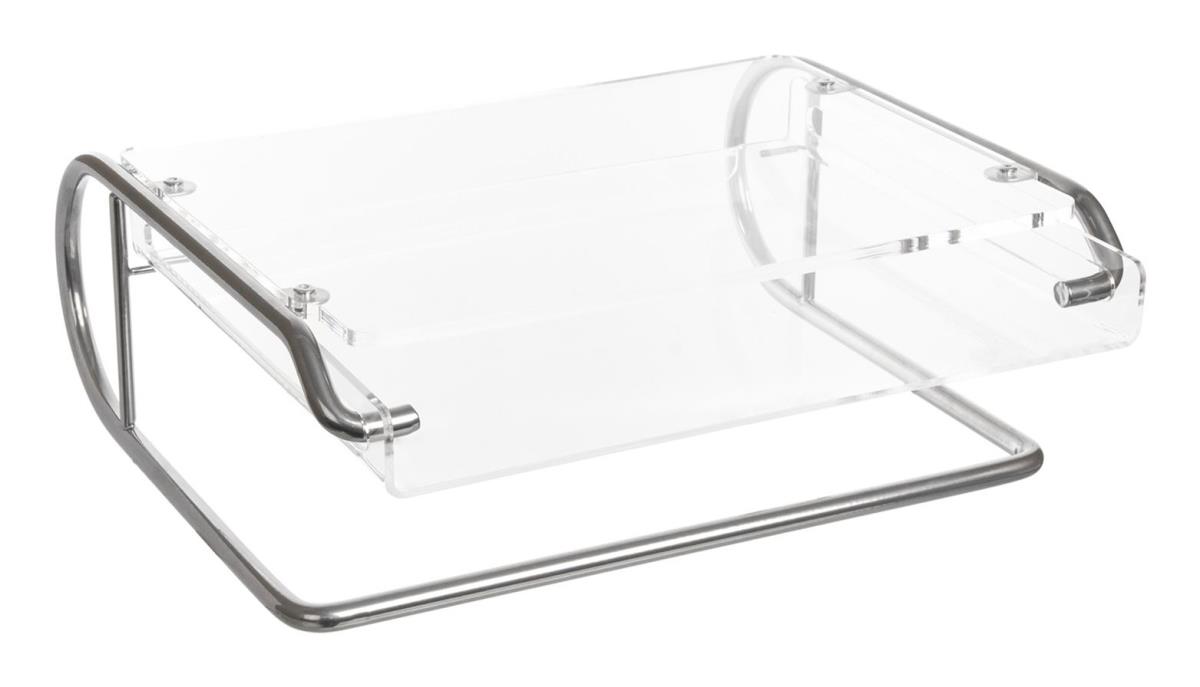 Steel Document Monitor Stand Document Holder Silver