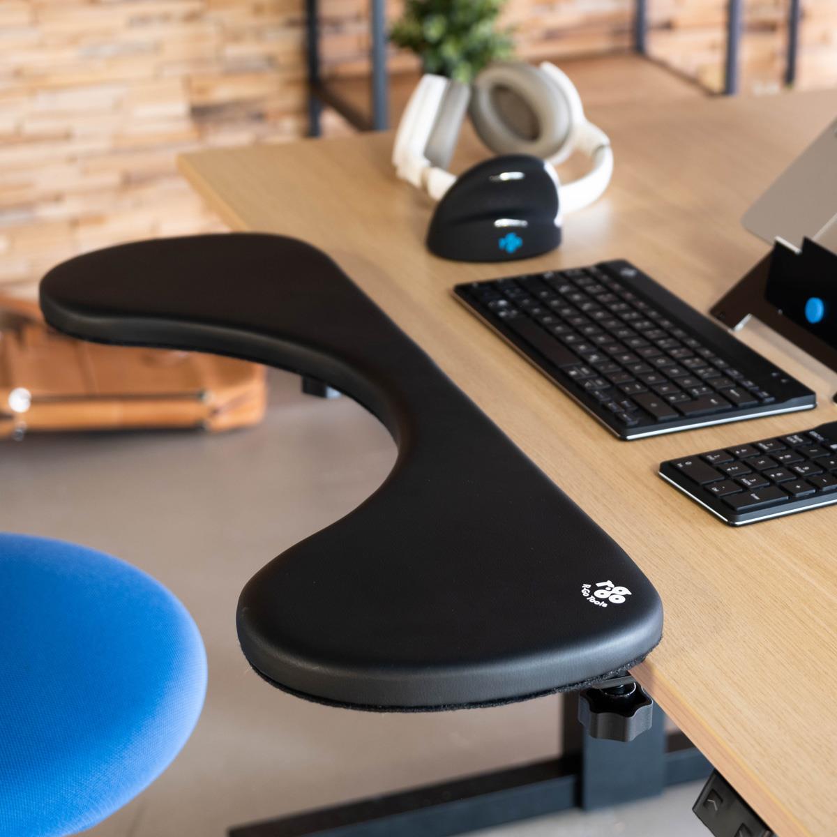 Ergonomic Armrest Bracket And Clamp Black