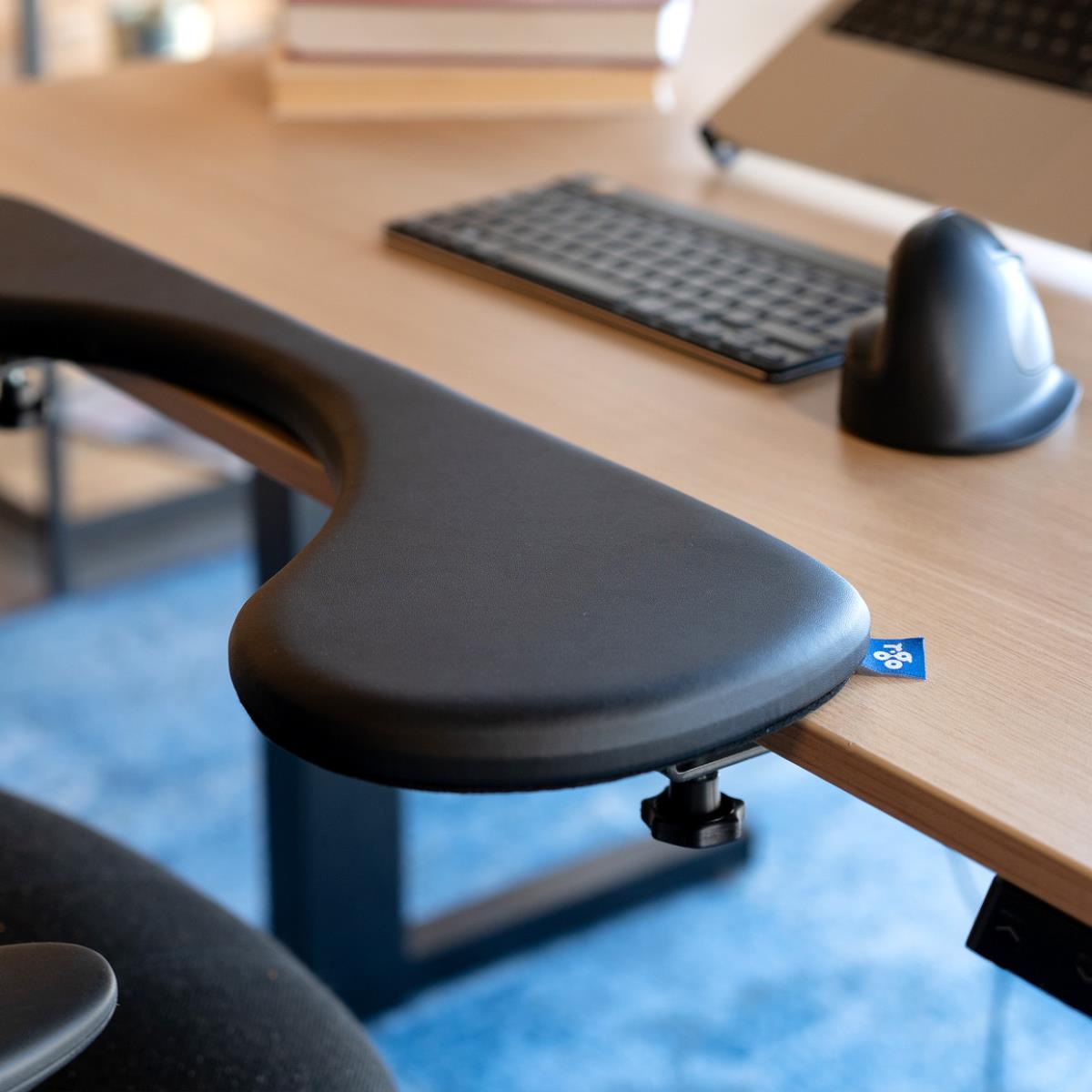 Ergonomic Armrest Bracket And Clamp Black