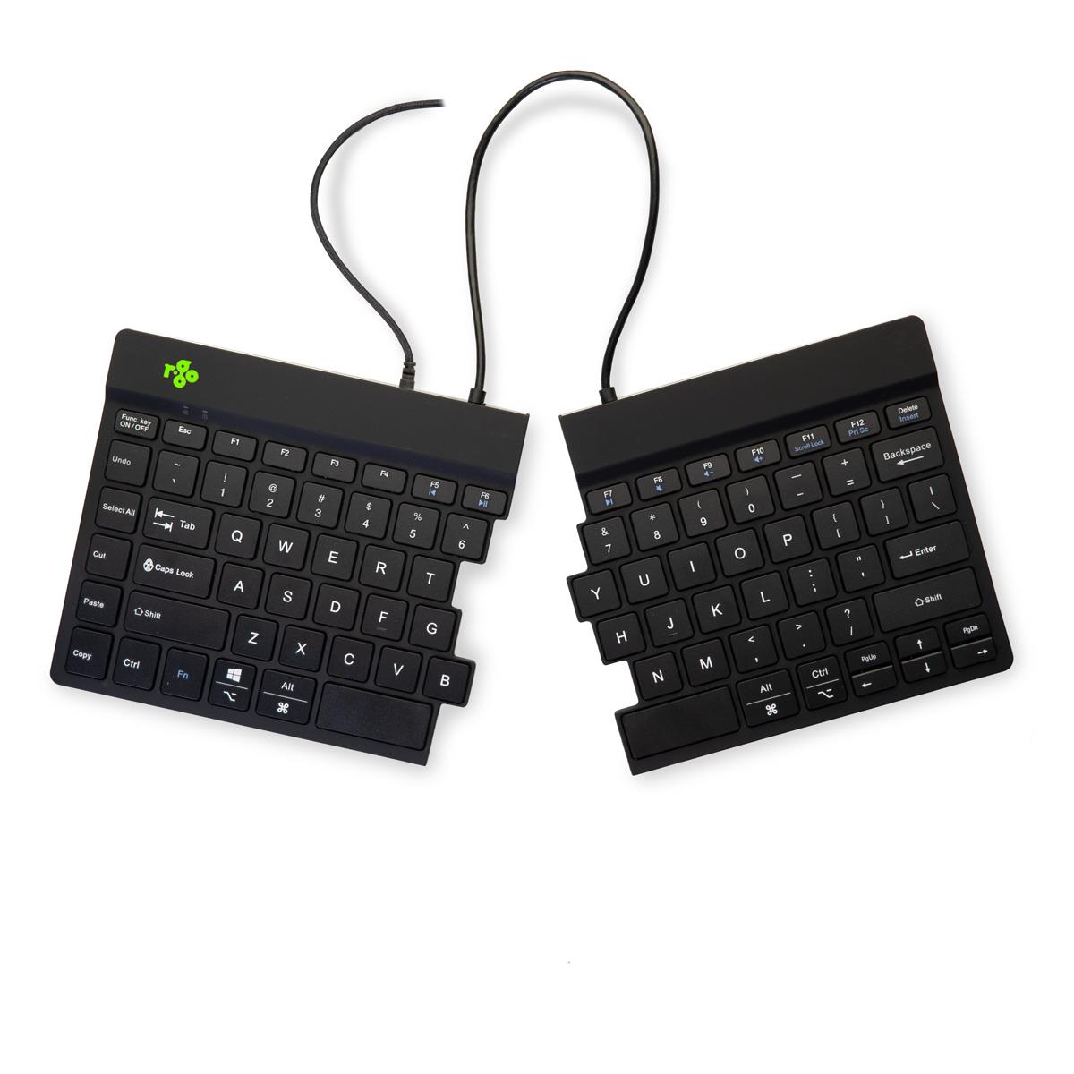 Split Ergonomic - Black - Qwerty Us