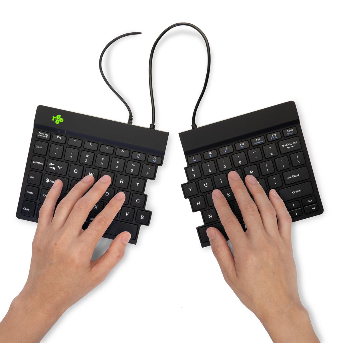 Split Ergonomic - Black - Qwerty Us