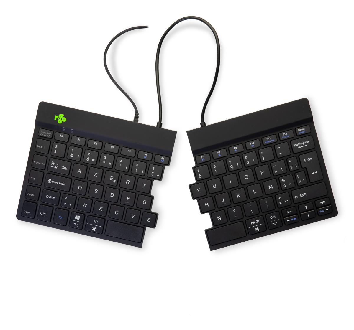 Split Ergonomic - Black - Azerty Belgian